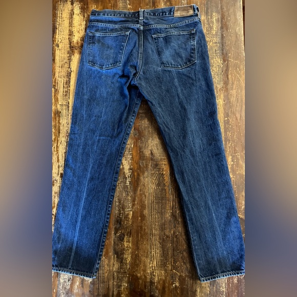 J. Crew Men's Deep Blue 770 Straight Jeans 34x32 - Picture 2 of 5